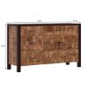 Picture of New Orleans Rustic Solid Mango Wood 6 Drawer Double Dresser