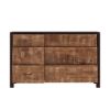 Picture of New Orleans Rustic Solid Mango Wood 6 Drawer Double Dresser