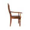 Picture of Mediterranean Rustic Solid Wood Arm Chair