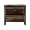 Picture of Thornton Rustic Solid Wood Nightstand With 2 Drawers