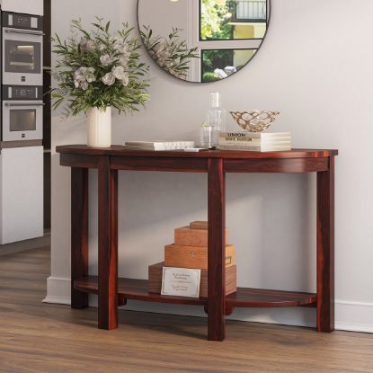 Picture of Murrieta Solid Wood Half Moon Console Table