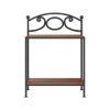 Picture of Nome Industrial Iron And Solid Wood 2-Tier Nightstand