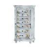 Picture of Tudor Brass Inlay And Distressed Solid Mango Wood Jewelry Armoire