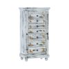 Picture of Tudor Brass Inlay And Distressed Solid Mango Wood Jewelry Armoire