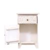 Picture of Juliano Handcarved Reclaimed Wood White Nightstand With Drawer