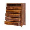 Picture of Kodiak Rustic Solid Wood 6 Drawer Tall Bedroom Dresser