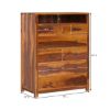 Picture of Kodiak Rustic Solid Wood 6 Drawer Tall Bedroom Dresser