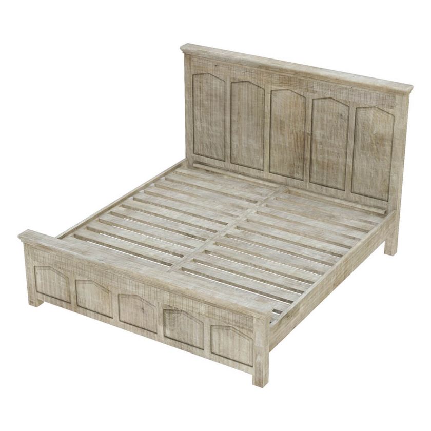 Mission Farmhouse Style 4 Piece Solid Wood Bedroom Set | Sierra Living ...
