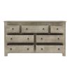 Picture of Mission Solid Mango Wood White Shabby Chic Style Dresser With 7 Drawers