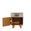 Picture of Oshkosh Rustic Reclaimed Wood End Table With Drawer And Cabinet