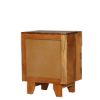 Picture of Oshkosh Rustic Reclaimed Wood End Table With Drawer And Cabinet
