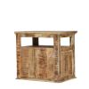 Picture of Schenectady Rustic Reclaimed Wood End Table with 2 Drawers