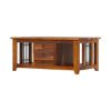 Picture of San Francisco Rustic Solid Wood & Iron Grill 5 Piece Living Room Set