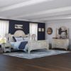 Picture of Savannah Country Distressed White Solid Wood 4 Piece Bedroom Set