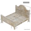 Picture of Savannah Country Distressed White Solid Wood 4 Piece Bedroom Set