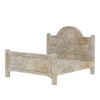 Picture of Savannah Country Distressed White Solid Wood 4 Piece Bedroom Set
