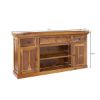 Picture of Appalachian Rustic Solid Wood Dining Room Large Sideboard Cabinet