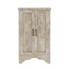 Picture of Savannah Country Distressed White Solid Wood 2 Door Jewlery Armoire