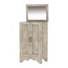 Picture of Savannah Country Distressed White Solid Wood 2 Door Jewlery Armoire