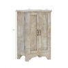 Picture of Savannah Country Distressed White Solid Wood 2 Door Jewlery Armoire