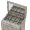 Picture of Savannah Country Distressed White Solid Wood 2 Door Jewlery Armoire