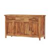 Picture of Delaware Solid Wood 3 Drawer Rustic Sideboard Cabinet