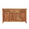 Picture of Delaware Solid Wood 3 Drawer Rustic Sideboard Cabinet