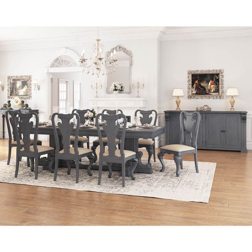 Picture of San Marino Solid Mahogany Wood 10 Piece Dining Room Set