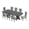 Picture of San Marino Large Solid Mahogany Wood Dining Table Set For 8