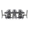 Picture of San Marino Large Solid Mahogany Wood Dining Table Set For 8