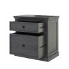 Picture of Kelowna Solid Mahogany Wood 4 Piece Grey Bedroom Set