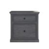 Picture of Kelowna Mahogany Wood Gray Nightstand with 2 Drawers
