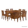 Picture of Rogers Modern Rustic Wood Dining Room Table Chair Set