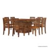 Picture of Rogers Modern Rustic Wood Dining Room Table Chair Set