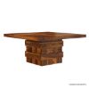 Picture of Rogers Modern Rustic Wood Dining Room Table Chair Set