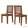 Picture of Rogers Modern Rustic Wood Dining Room Table Chair Set