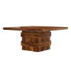 Picture of Rogers Modern Rustic Square Dining Room Table with Storage
