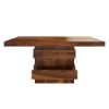 Picture of Rogers Modern Rustic Square Dining Room Table with Storage