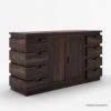 Picture of Rogers Modern Rustic Solid Wood 8 Drawer Large Sideboard