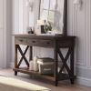 Picture of Antwerp Dark Wood Console Table with Storage