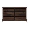 Picture of Antwerp Rustic Solid Wood Bedroom Dresser with 6 Drawers