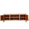 Picture of Gosnold Antique Style Reclaimed Wood TV Media Console With Cabinets