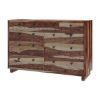Picture of Dallas Ranch Modern Rustic Solid Wood Long Dresser With 9 Drawers