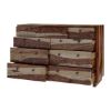 Picture of Dallas Ranch Modern Rustic Solid Wood Long Dresser With 9 Drawers
