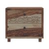 Picture of Dallas Ranch Modern Rustic Solid Wood Nightstand With 2 Drawers