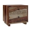 Picture of Dallas Ranch Modern Rustic Solid Wood Nightstand With 2 Drawers