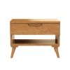 Picture of Avondale Teak Wood Scandi-Modern Nightstand With Drawer
