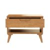 Picture of Avondale Teak Wood Scandi-Modern Nightstand With Drawer