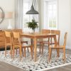 Picture of Avondale Teak Wood Modern Style Dining Room Table with 6 Chair Set