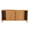 Picture of Avondale Teak Wood 3 Drawer Modern Style Long Credenza